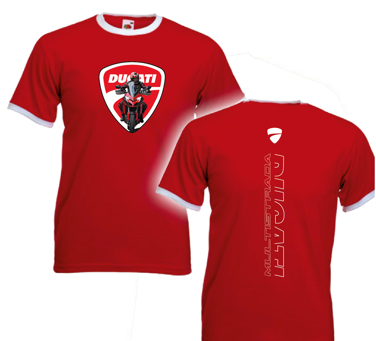 T-shirt rossa Ducati Multistrada