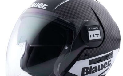 Casco Blauer Real H122 MATT BLACK WHITE helmet casque