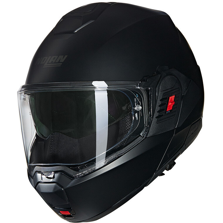 CASCO moto Nolan N120-1 CLASSICO 302 NERO OPACO BLACK MATT modulare REVERSIBILE moto flip back helmet casque