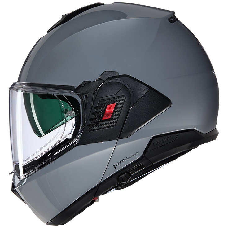 CASCO moto Nolan N120-1 CLASSICO 303 GRIGIO GREY modulare REVERSIBILE moto flip back helmet casque