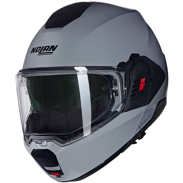 CASCO moto Nolan N120-1 CLASSICO 303 GRIGIO GREY modulare REVERSIBILE moto flip back helmet casque