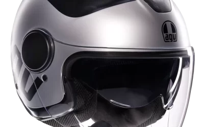 Casco jet Agv Eteres RIMINI MATT GREY BLACK helmet casque
