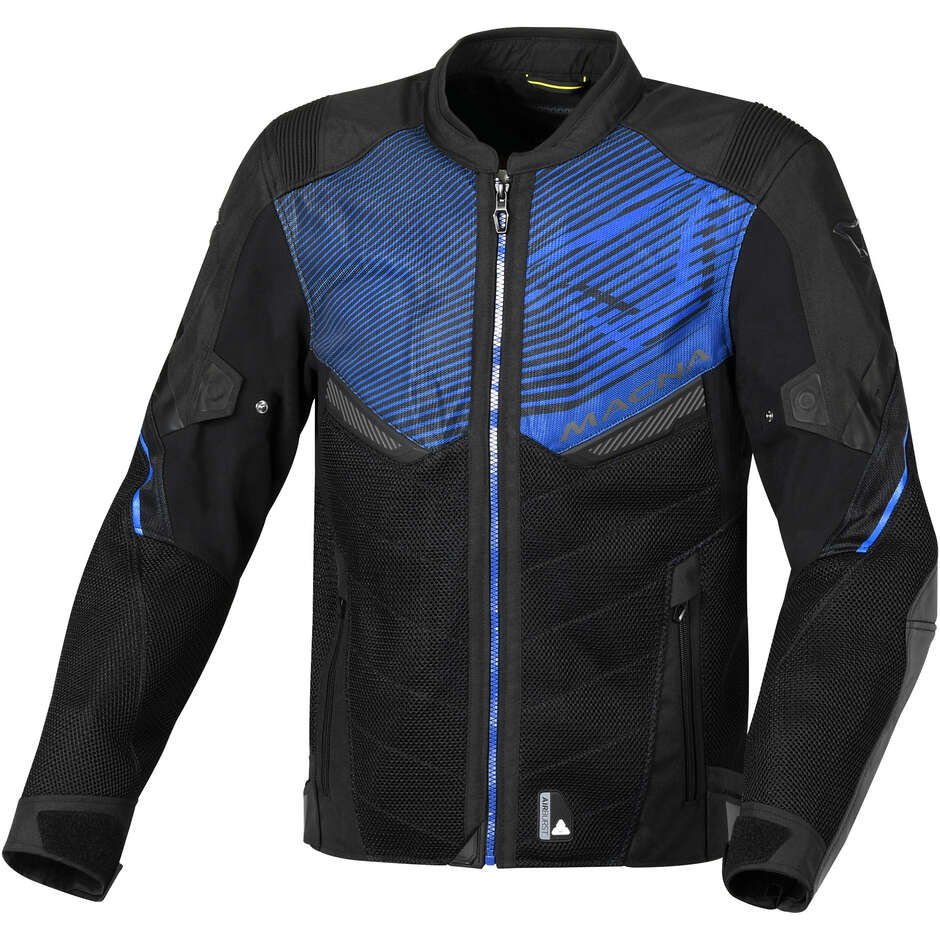Giacca Moto Estiva Macna Foxter Nero Blu Uomo
