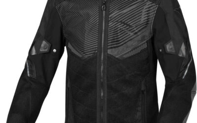 Giacca Moto Estiva Macna Foxter Nero Nero Uomo