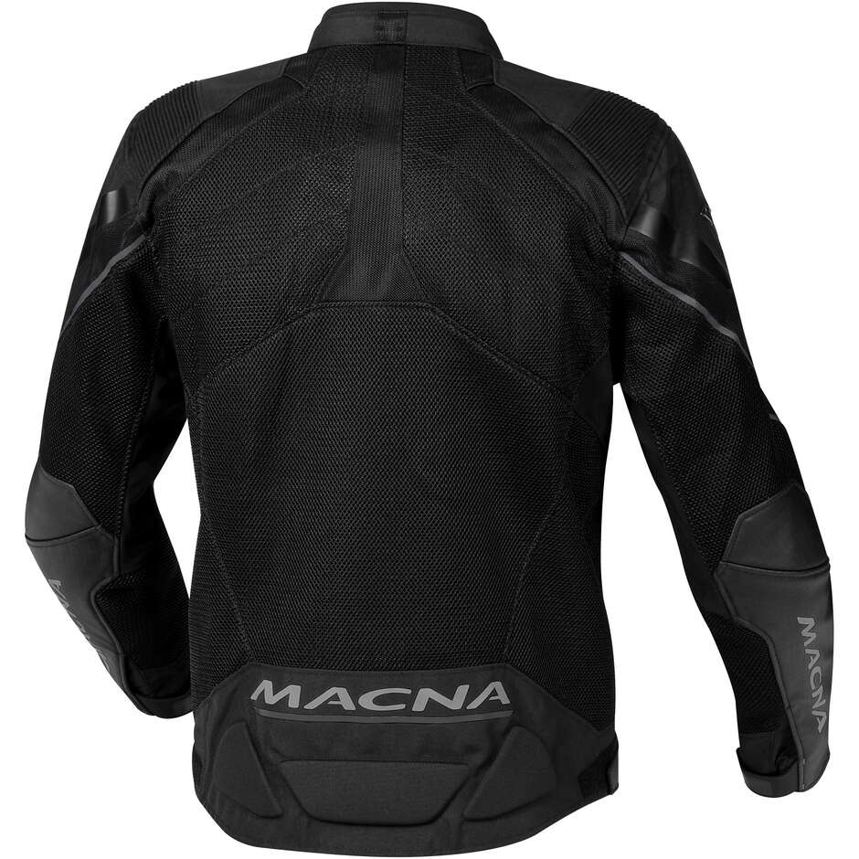 Giacca Moto Estiva Macna Foxter Nero Nero Uomo
