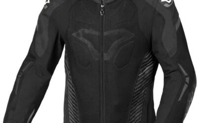 Giacca Moto Estiva Macna Novic Nero Impermeabile Uomo