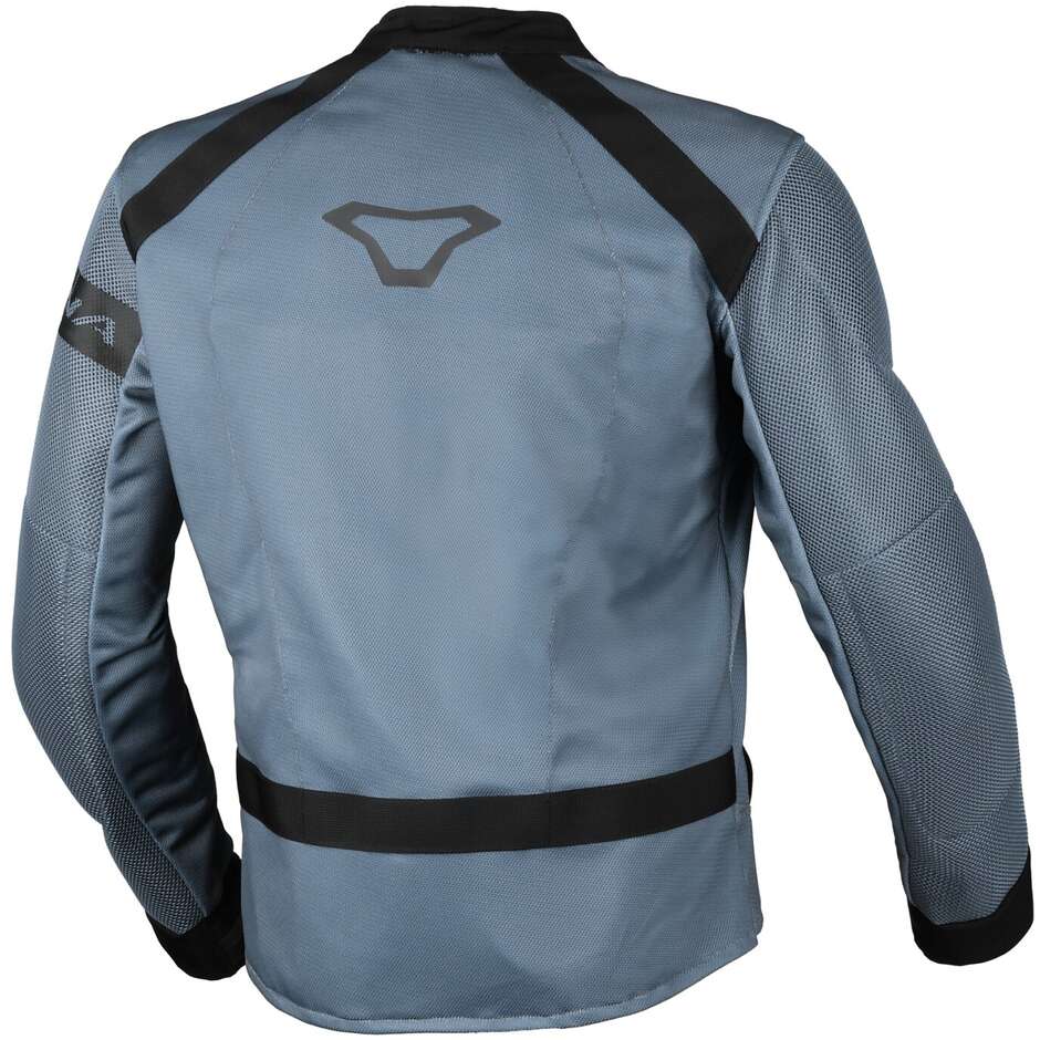 Giacca Moto Estiva Macna Torido Grigio Nero Uomo