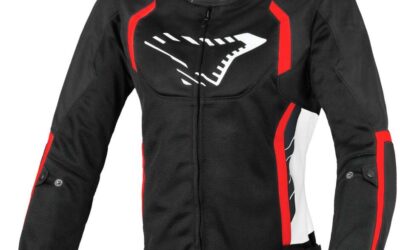 Giacca Moto Estiva Lady Softshell Macna Grisca Nero Bianco Rossa Donna