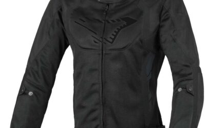 Giacca Moto Estiva Lady Softshell Macna Grisca Nero Donna