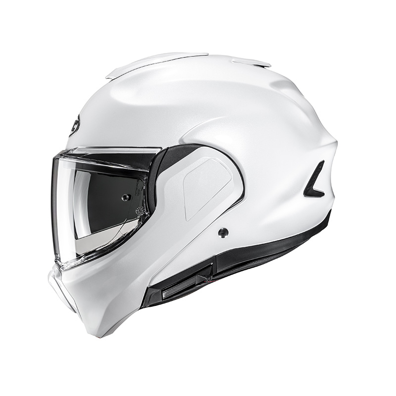 Casco modulare fibra Hjc F100 BIANCO WHITE fiber helmet