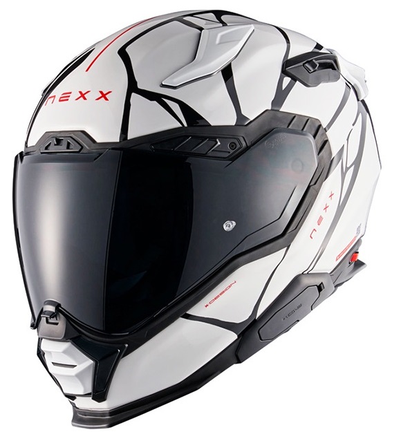 Casco integrale moto NEXX X.WST3 B-SIDE BIANCO NERO WIHTE BLACK helmet casque