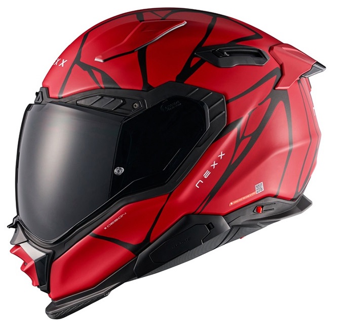 Casco integrale NEXX X.WST3 B-SIDE RED BLACK ROSSO NERO helmet casque