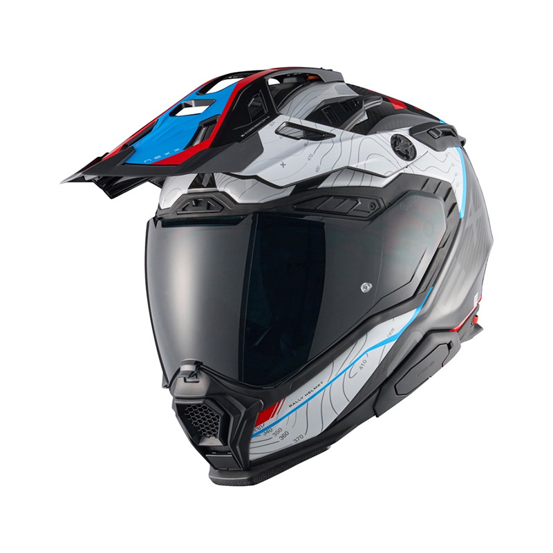 Casco MOTO ADVENTURE NEXX X.WED 3 FURKA BIANCO ROSSO BLU RED WHITE helmet casque