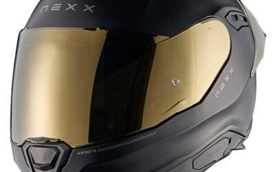Casco integrale NEXX Y.100R SUBSONIC BLACK MATT GOLD helmet casque