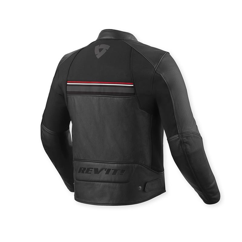 Giacca pelle Revit Mile 2 black red jacket