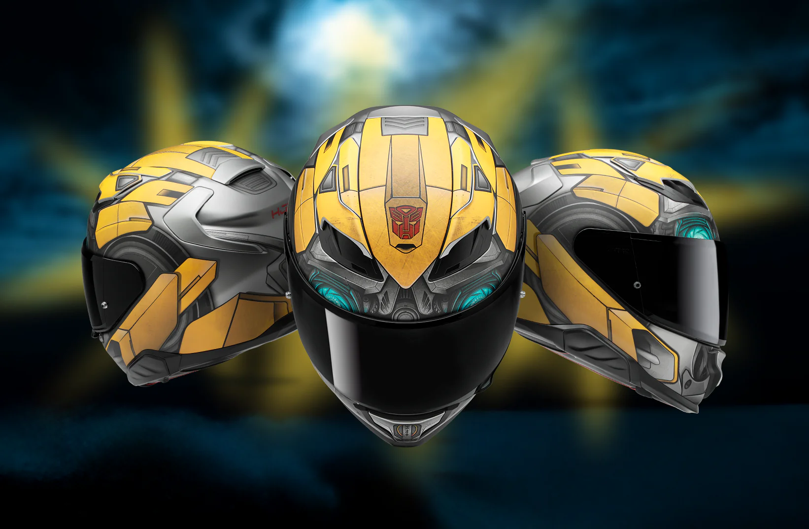 Casco integrale Hjc F71 BUMBLEBEE TRANSFORMERS helmet casque