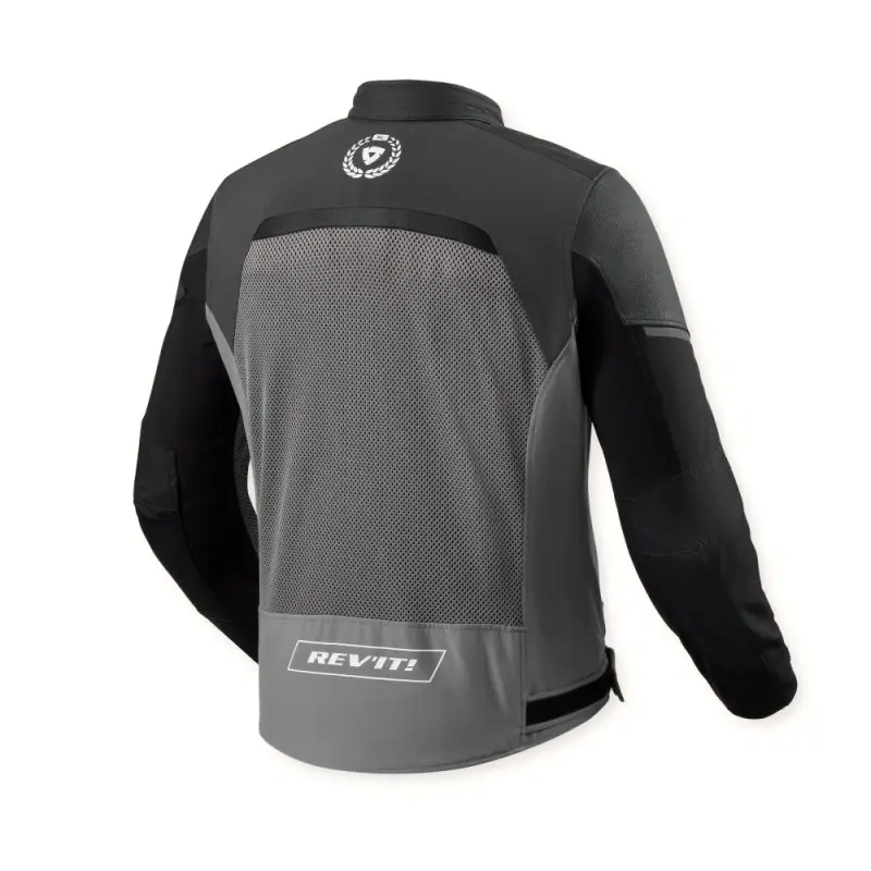 Revit Estiva Swiftblade Nero Rosso Giacca tessile da moto
