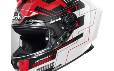 Casco integrale Airoh Gp 550 S Challenge white red helmet casque