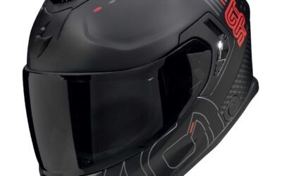 Casco integrale Scorpion Exo-GT Sp Air TECHLINE MATT BLACK GREY RED helmet casque