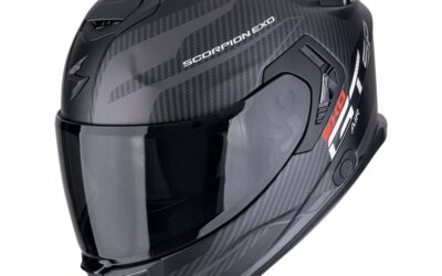 Casco integrale Scorpion Exo-GT Sp Air FLEX MATT BLACK SILVER helmet casque