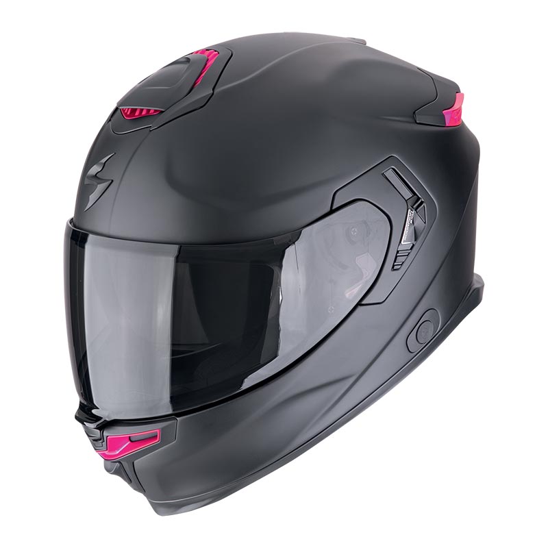 Casco integrale Scorpion Exo-GT Sp Air NERO OPACO ROSA MATT BLACK PINK helmet casque
