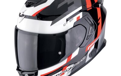 Casco integrale Scorpion Exo-GT Sp Air TORNADO BLACK RED helmet casque