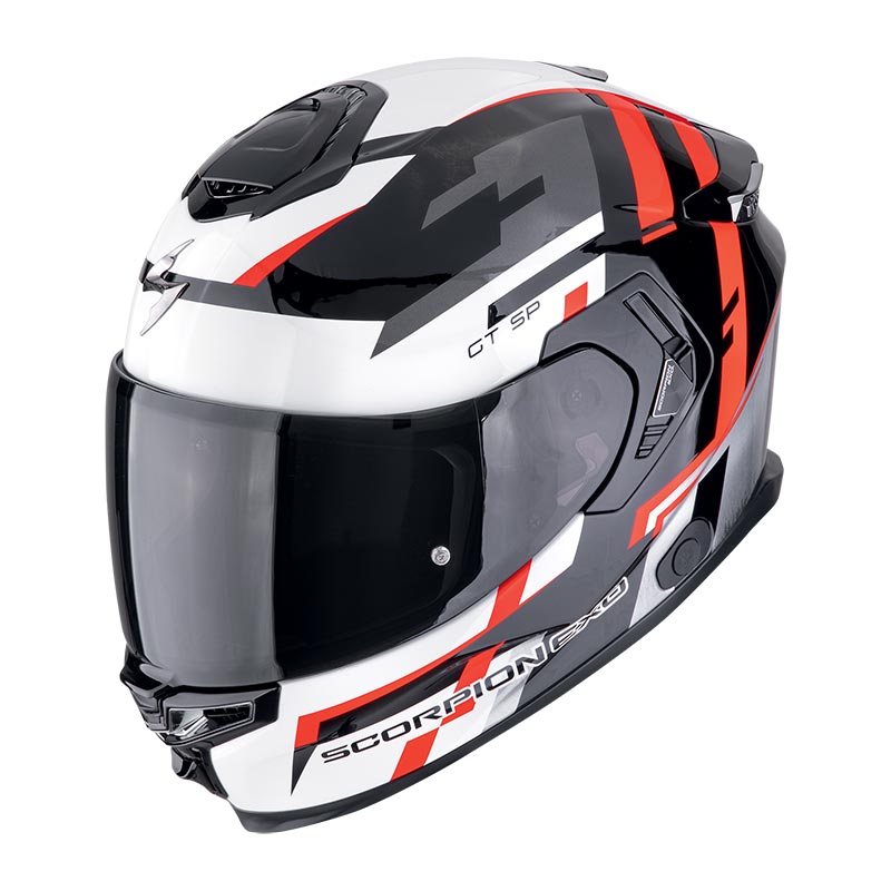 Casco integrale Scorpion Exo-GT Sp Air TORNADO Nero Rosso BLACK RED helmet casque