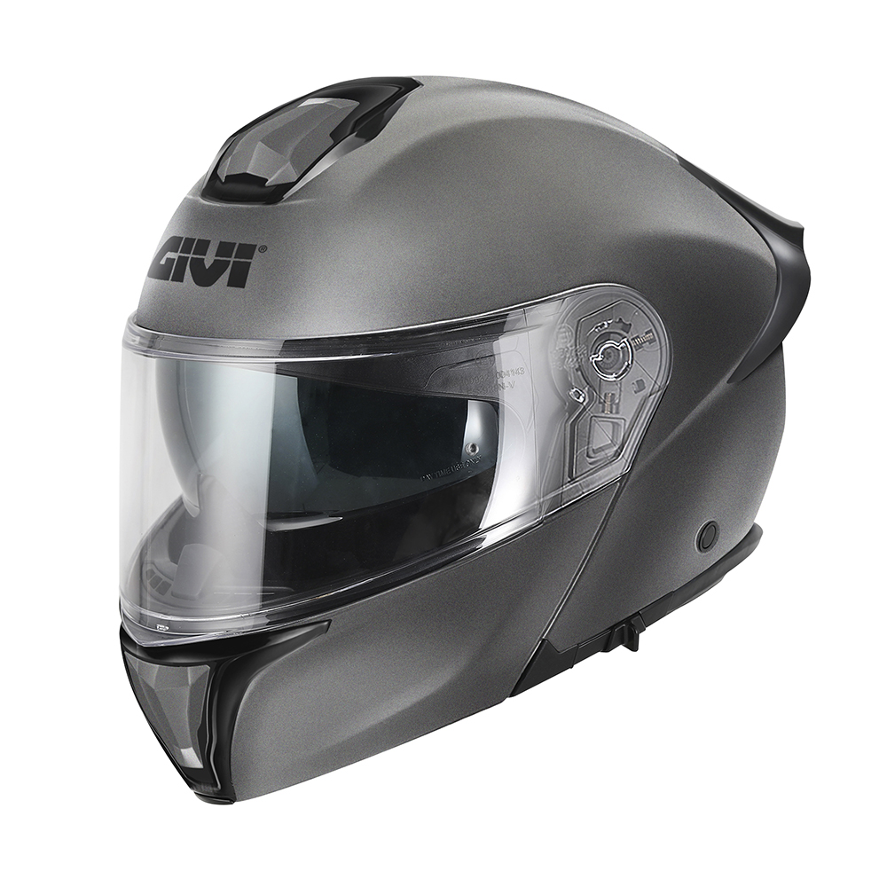Casco Modulare fibra Givi X50 FIBER TITANIO OPACO MATT FLIP UP helmet