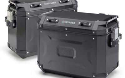 Coppia valigie laterali KAPPA KVOYAGER KVG4837BPACK2 alluminio nero 48 37L SIDE CASES