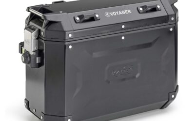 Valigia laterale destra KAPPA KVOYAGER KVG37BR alluminio nero 37L right black side case