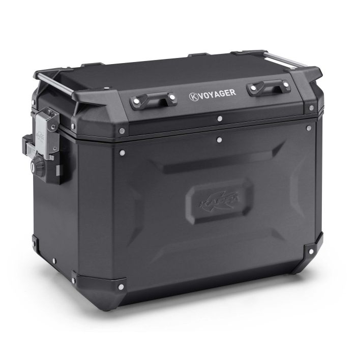 Valigia laterale destra KAPPA KVOYAGER KVG48BR alluminio nero 48 Litri right black side case