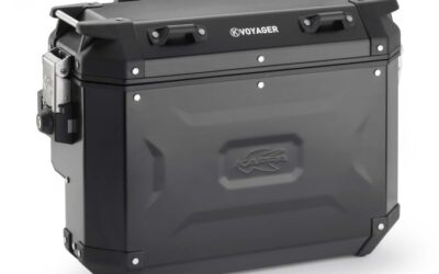 Valigia laterale destra KAPPA K-VOYAGER KVGS33BR alluminio nero sagomata 33 Litri Monokey Cam-Side CASES