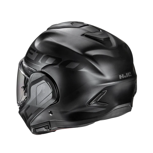 Casco modulare ribaltabile fibra Hjc F100 HETAL MC5SF NERO GRIGIO BLACK GREY flip back fiber helmet