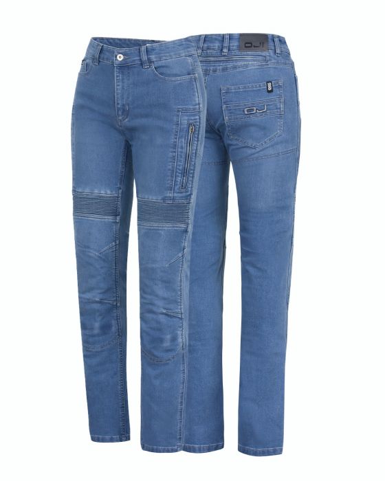 Jeans donna omologati moto con protezioni Oj Upgrade 2 lady blu