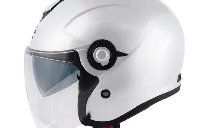 Casco Jet Kappa Kv35 Basic Bianco Lucido helmet