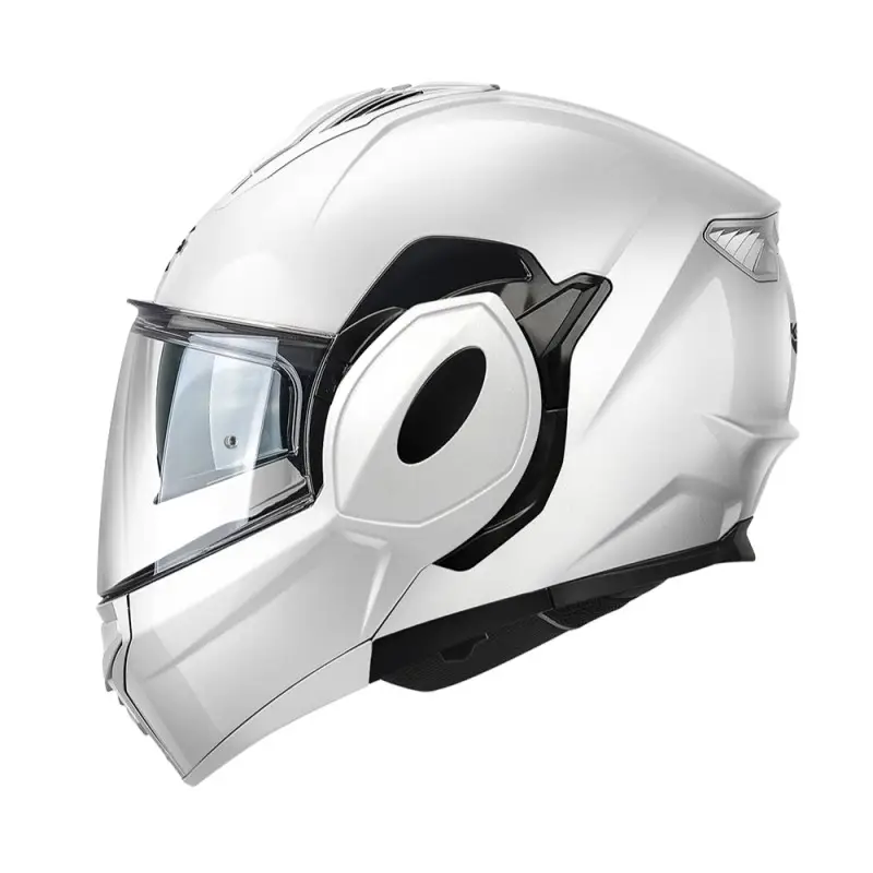 Casco modulare ribaltabile moto KAPPA KV55 BIANCO WHITE flip back helmet casque