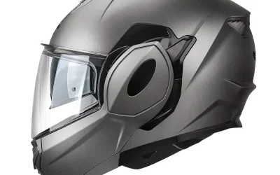 Casco modulare Kappa KV55 TITANIUM MATT flip back helmet casque