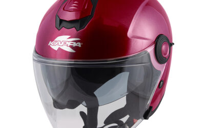 Casco Jet Kappa Kv35 Bordeaux Opaco helmet