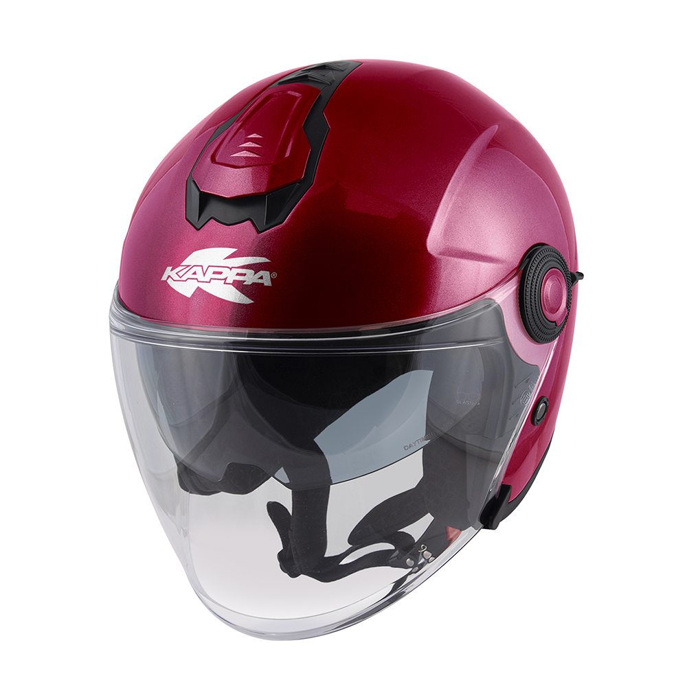 Casco Jet Kappa Kv35 Bordeaux Opaco helmet
