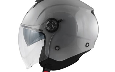 Casco Jet Kappa Kv60 Basic Grigio Lucido helmet