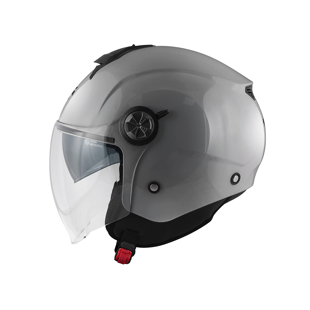 Casco Jet Kappa Kv60 Basic Grigio Lucido helmet