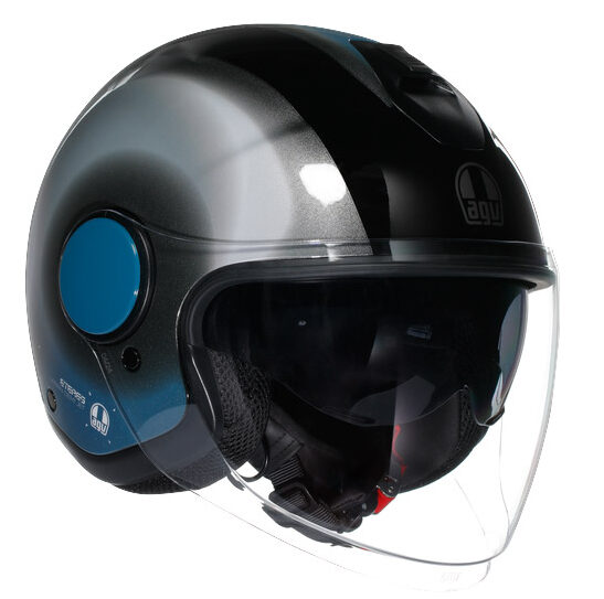 Casco jet Agv Levanto BLU helmet casque