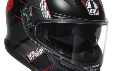 Casco integrale AGV K7 Kyber Black red helmet casque