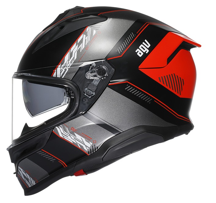 Casco integrale moto AGV K7 Kyber Nero rosso Black red helmet casque