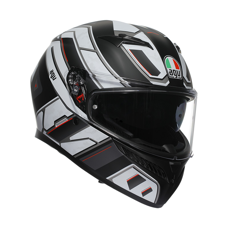 Casco integrale Agv K3 Rivia black white helmet E2206 Helmet