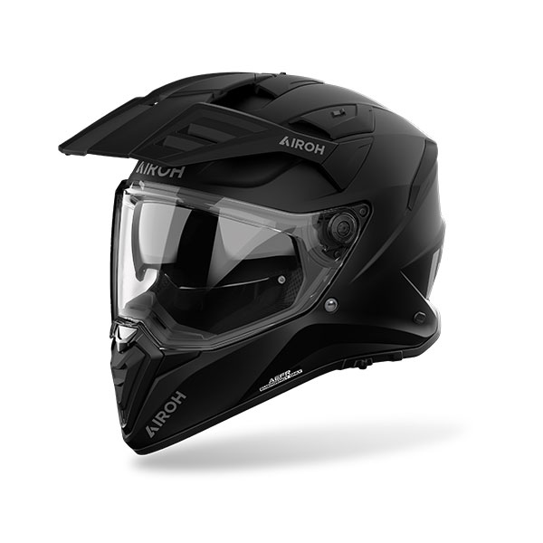 Casco Airoh Bandit nero opaco black matt integrale moto on off adventure enduro motard helmet casque