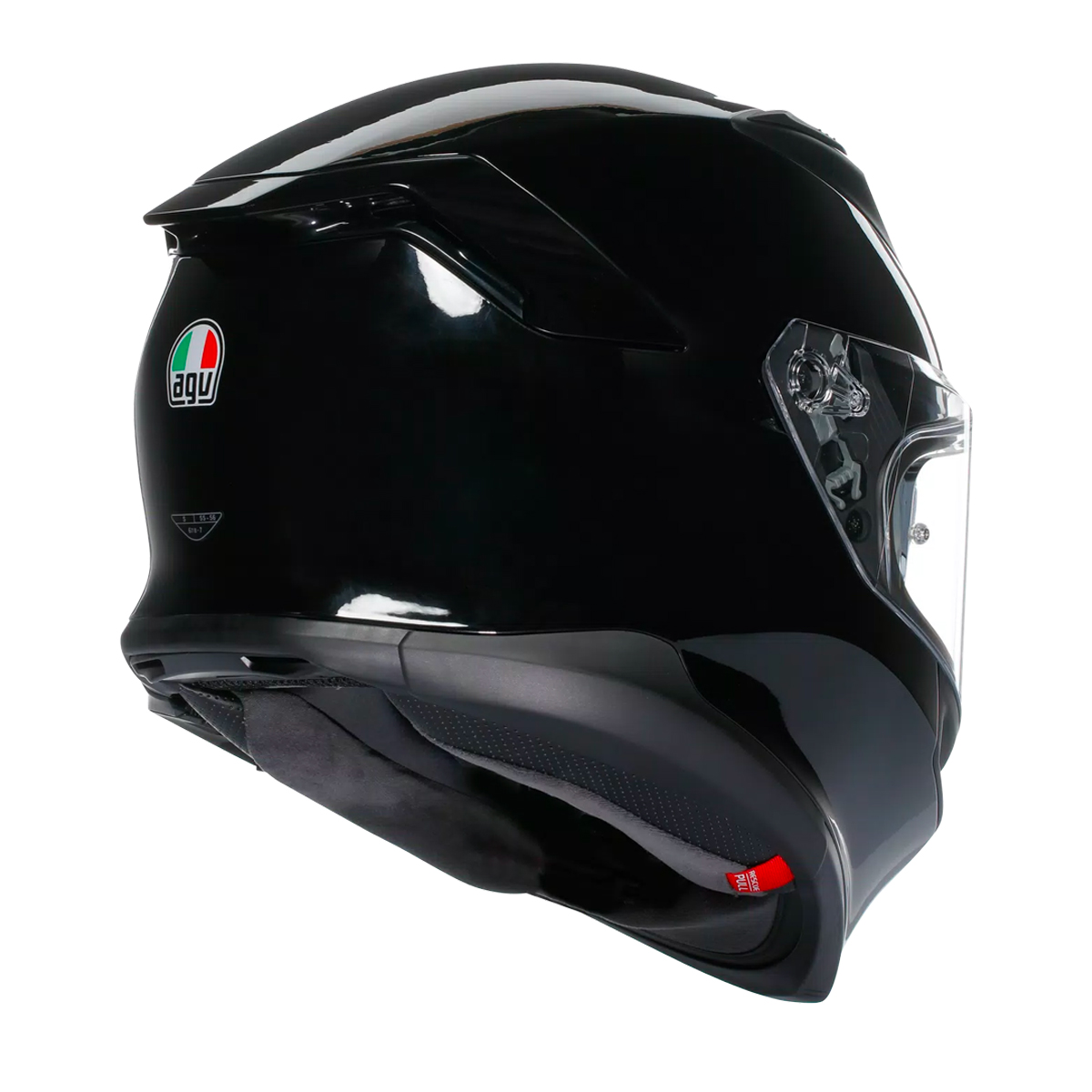 Casco integrale moto AGV K7 nero lucido black helmet casque