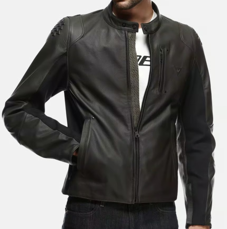 Giacca pelle Dainese Istrice black leather jacket
