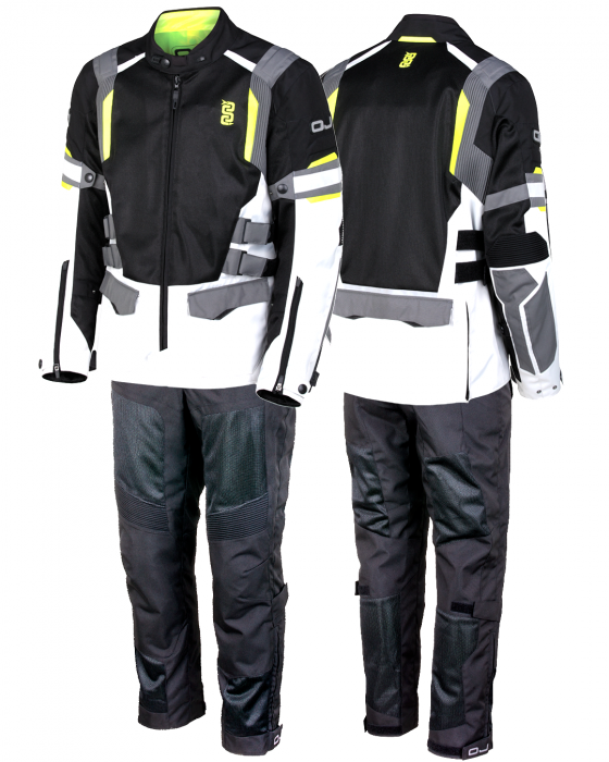 Completo Giacca Pantalone Oj Revenge Ice Black Yellow Jacket