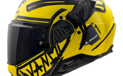 Casco modulare LS2 FF910 ADVANT II 2 Tape Yellow Matt FLIP-BACK helmet